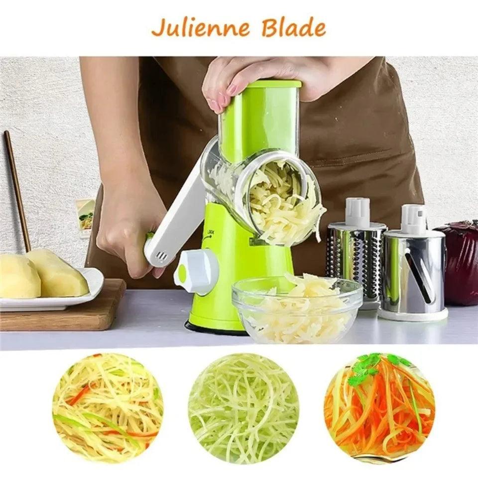 Vegetable Cutter Slicer Multifunctional Round Slicer Blender Cutter( Random Color ) - Zapzenmart