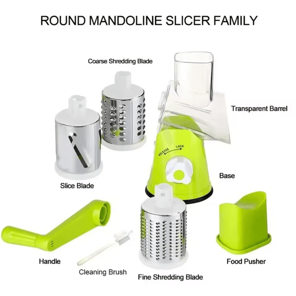 Vegetable Cutter Slicer Multifunctional Round Slicer Blender Cutter( Random Color ) - Zapzenmart