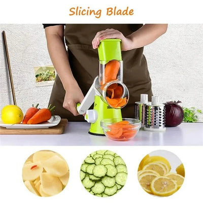 Vegetable Cutter Slicer Multifunctional Round Slicer Blender Cutter( Random Color ) - Zapzenmart